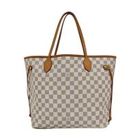 [Pre-Owned] Neverfull Mm Checkered Canvas With Leather Trim Tote Bag - Good #163YPB4 ONE SIZE