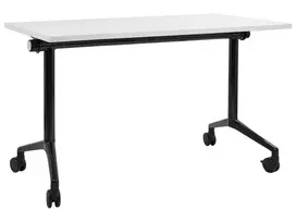 Sulankstomas rašomasis stalas CAVI baltas 120 cm 60 cm su ratukais