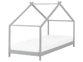 Vaikiška lova namelis Beliani ORLU 90 x 200 cm pilka