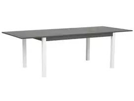 Išskleidžiamas sodo stalas PANCOLE 168/248 cm 100 cm metalinis pilkas