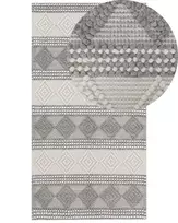 Kilimas BOZOVA šviesiai smėlio spalvos 80 x 150 cm vilnonis