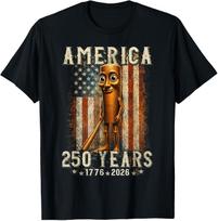 Retro Meme Tung Tung Tung Sahur Brainrot 250 Years American T-Shirt Size S-4XL M