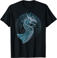 NEW LIMITED Dragon Boat Runes Circle Norse Compass Viking Fan Tee T-Shirt S-3XL XXXL