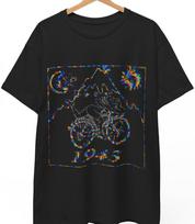 Trippy Cycling T-Shirt – Psychedelic Mountain Ride Graphic Tee XXXXL