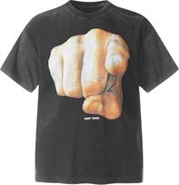 Arnodefrance Saint Graphic Printing Tshirt Hip Hop Rapper Tee Shirt Cotton Short Sleeve Shirt L