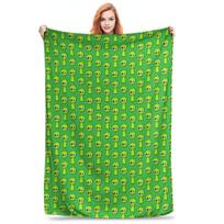 Cartoon Sprunki Game Blanket Flannel Summer Multi-function Warm Throw Blanket for Bedding Travel Plush Thin Quilt, Size: 75*100cm, Weight: 230 GSM