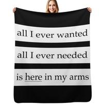 All I Ever Wanted - Depeche Mode Throw Blanket Soft Warm Blanket Gift for Men Women Adults Size: 75*100cm, Weight: 230 GSM