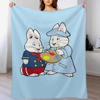 Max and ruby bunny artists Throw Blanket Soft Sherpa Fleece Warm Blanket for Winter Size: 75*100cm, Weight: 230 GSM