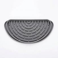 Easy-To-Clean Water Dispenser Drip Tray Silicone Spills Water Pad Drip Catcher Tray  Kitchen Semicircle grey