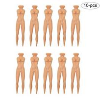 10pcs Professional 70mm Plastic Sexy Girl Beauty Golf Tees Ball Socket Golf Holder Manikin smėlis