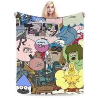 Patogus paprastas animacinis anime pledas daiktams sofa dekoratyvinis pledas metamas super šiltas vilnos automobilio 80x120cm(31x47inch)