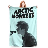 Arctic Monkeys Rock Band Blankets Multi-function Flannel Sofa Throw Blanket for Couch Bedding Office Throws Bedspread Quilt Size: 75*100cm, Weight: 230 GSM