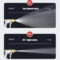High Pressure Metal Garden Water Spray Sprayer Long Lasting Hose Jet for Car Wash Lawn Care Patio Cleaning one size