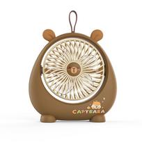 Kapibara Desktop Fan Portable Usb Rechargeable Quiet Office Table Fan For Camping CapybaraBrown