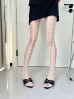 New Plaid Tights Pantyhose Pattern Thigh High Stockings Tights Women Sexy Lingerie Y2K Jk Spicy Girls Stockings Tight Pantyhose One Size