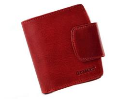 Bartex 1005d-id skórzany portfel damski czerwony * rfid