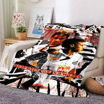 Neymars Versatile Career printed flannel breathable and warm blanket, a stylish home gift, suitable for home, office and bedspread use. 15a17 75cmx90cm
