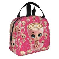 Italian Brainrot Ballerina Cappuccin Lunch Bag Men Women Funny Meme Warm Cooler Insulated Lunch Box for School One Size