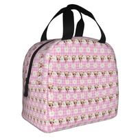 Italian Brainrot Ballerina Cappuccin Resuable Lunch Boxes Women Waterproof Meme Cooler Thermal Food Insulated Lunch Bag School One Size