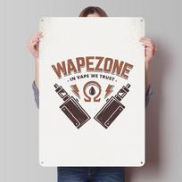 Vape Tinplate Posters Customizable Wall Art Retro Vintage Metal Signs for Home Room Wand Deko Custom Plate Setup Decorations 20X30CM