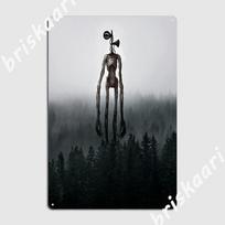 Siren Head Pušyne Metalinė Plakato Plakatas Sukurkite Sienų Dekoro Pub Garažo Sieną Urvo Skardinis Ženklas Plakatas 20X30CM