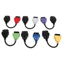 6 vnt MultiECUScan adapterio kabelio OBD2 diagnostikos ECU nuskaitymo įrankio laido keitimas Fiat gray