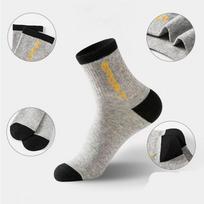 Men's Odor Control Sports Tube Socks, Breathable Long Tube Socks and Short Socks for Spring Winter, Comfort Fit Student Daily Wear Athletic Socks One Size