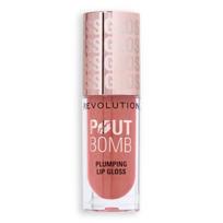 Revolution pout bomb doll warm nude lip gloss
