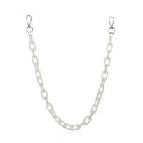 Green Women Hip Hop Plastic Men Pants Chains Plastic Belts Punk Style Waist Chains Double Layer white-single layer