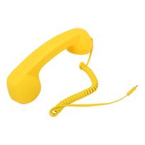 Retro telefono ragelis C tipo laidinis mobiliojo telefono imtuvas su garsumo valdymu, garsiakalbiu ir mikrofonu vaizdo konferencijoms mobiliesiems žalia