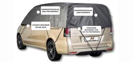 Pokrowiec półpokrowiec na samochód van l 420 auto plandeka czarny classic