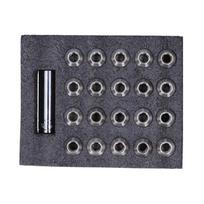 20pcs Wheel Lug Nuts M12x1.5 Thread 1.8in Height T304 Stainless Steel for Car ModificationBluing mėlyna