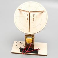 Wooden Electric Radar Detector Model Kids Science Toy Technology Physics Bricks Kit Learning Educational Toys for Children Y5184YY-