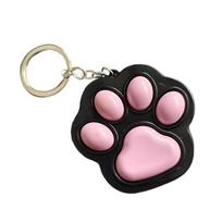 Lovely Claw Shape Stress Relief Keychain Portable Cat Paw Keyring for Anxiety Office Travel Accessories B