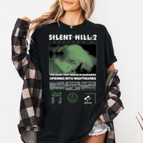 Game Enthusiast Enthusiast Tshirt Retro Dark Suspense Style Mens and Womens Tshirt Couple Top Summer Casual and Comfortable S