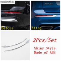 VOLVO XC60 2018 - 2024 Automobilio Galinių Rūko Žibintų Dangtelis Antakių Juostelė Dekoracija Apdaila ABS Chromo Aksesuarai Išorė Shiny Style-A
