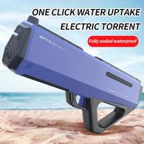 Continuous Firing Water Gun Fully Automatic Electric Watergun Outdoor Pool Toy For Kids Summer Fun mėlyna