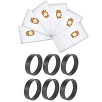 Dulkių maišelis + Varomasis diržas dulkių siurbliui KIRBY SENTRIA G10/G10E 12PCS/Set For KIRBY SENTRIA G10/G10E white