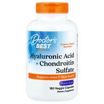 Doctor's Best Hyaluronic Acid + Chondroitin Sulfate Veggie Capsules 180 Tablets 180 pcs - 1 ea