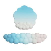 Lovely Cloud-shape Wrist Support Pad for Keyboard and Mouse Hand Wrist Mat Anti-Slip Silicone Base Mouse Pads