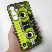 Retro Magnetic Radio Tape Cassette Phone Case For Samsung S26 Ultra S25 Edge Ultra S23 S22 S21 S20 Ultra Plus S24 Fe Glass Cover Samsung S20 Plus