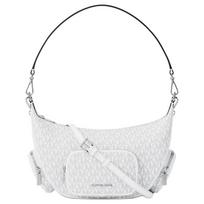 MICHAEL KORS Merit brand logo coated canvas crossbody shoulder bag women's white balta