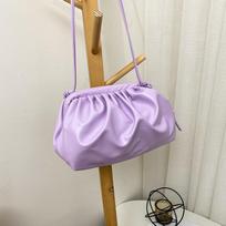 Moterų vakarėlis Crossbody Bag Krepšys PU Odinis Viengubas Debesis Krepšys Koldūnų Krepšys Minkštas Paprastas Mados violetinė