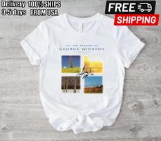 Collection George Winston Gift For Fan Piano White S-2345XL Unisex T-shirt TMB89 M