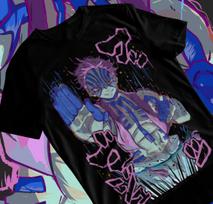 Akaza Demon Slayer Kimetsu No Yaiba Anime Manga Unisex T-Shirt Soft Tee S