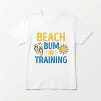 Beach Bum In Training Shirt Cute Summer Vacation T-Shirt Beach Life Tee S