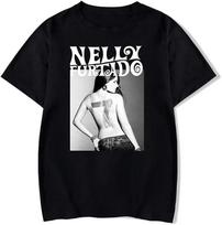 Nelly Furtado 7 Album Black T Shirt Unisex Cotton S-5XL EM1666 M