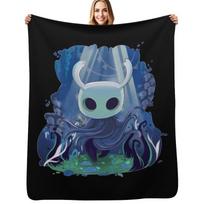Hollow Knight - The Knight Throw Blanket Soft Warm Blanket Gift for Men Women Adults Size: 75*100cm, Weight: 230 GSM