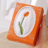 Yiluke Tulip Embroidered Travel Gift Towel