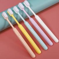 10Pcs Fashion Simple Candy Color Toothbrushes Ultra Soft Bristle Gentle Oral Cleaning Toothbrush Set for Family Gift 10Pcs